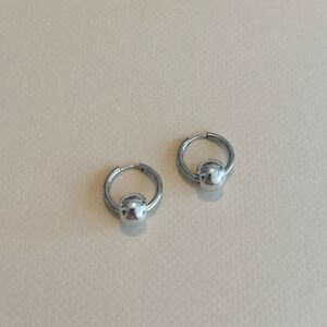 Silver Hoop Earrings M1201